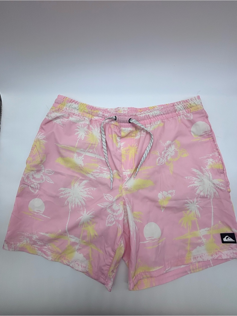 Quiksilver Pink Tropical Palm Swim Shorts